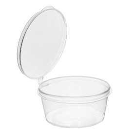 PP Plastic Souffle Cup with Hinged Lid Round 30ml (1.000 Units)
