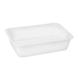 Rectangular Container in PP White 500ml 17,4x11,6x3,5cm (25 Units)