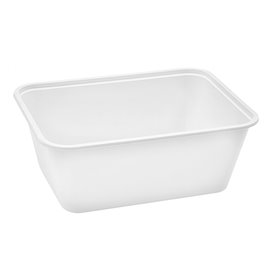 Rectangular Container in PP White 1.000ml 17x11,5x8,2cm (25 Units)