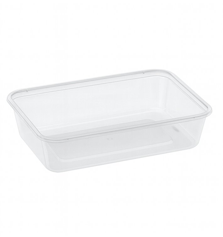 Rectangular Container in PP Transparent 500ml 17,4x11,6x3,5cm (500 Units) Rectangular Container in PP Transparent 500ml 17,4x11,6x3,5cm (500 Units)