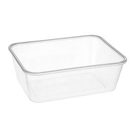 Rectangular Container in PP Transparent 750ml 17,4x11,6x5,5cm (500 Units)
