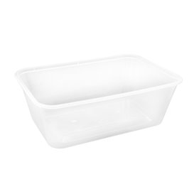 Rectangular Container in PP Transparent 750ml 17,4x11,6x5,5cm (500 Units)