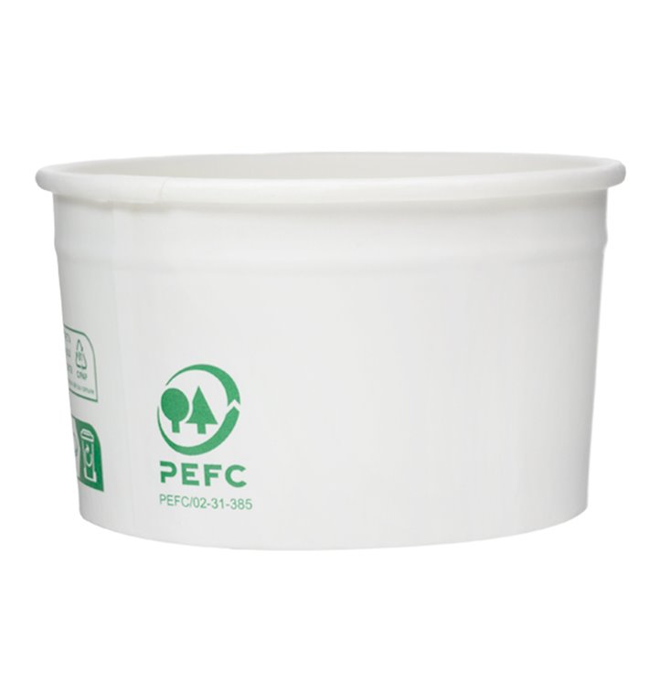 Paper Ice Cream Container Eco-Friendly 100ml (65 Units) Paper Ice Cream Container Eco-Friendly 100ml (65 Units)