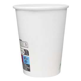 Paper Cup White 9Oz/280ml Ø7,7cm (50 Units)  