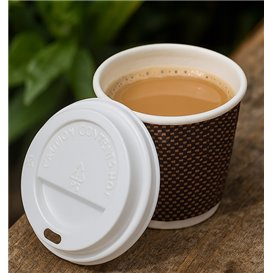 Lid for Paper Cup Hole White Ø6,2cm (1.000 Units)