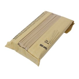 Straight Paper Straw with Sleeve Ø0,8x23 cm (100 Units)