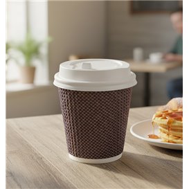 Lid with Hole for Paper Cup White Ø7,3cm (1.000 Units) Lid with Hole for Paper Cup White Ø7,3cm (1.000 Units)