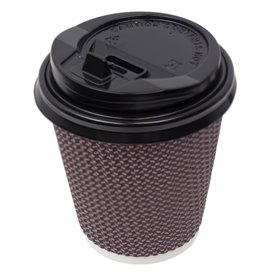 Lid with Hole for Paper Cup Black Ø7,3cm (50 Units) Lid with Hole for Paper Cup Black Ø7,3cm (50 Units)
