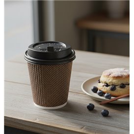 Plastic Lid with Hole PS Black Ø8,0cm (1000 Units) Plastic Lid with Hole PS Black Ø8,0cm (1000 Units)