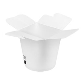 Paper Take-Out Container 100% ECO White 16Oz/480ml (50 Units)