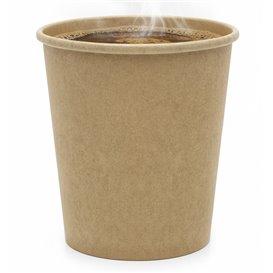 Paper Cup Kraft-Kraft 4Oz/120ml Ø6,2cm (1.000 Units)
