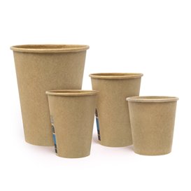 Paper Cup Kraft-Kraft 4Oz/120ml Ø6,2cm (1.000 Units)