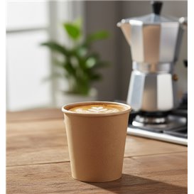 Paper Cup Kraft-Kraft 4Oz/120ml Ø6,2cm (1.000 Units)