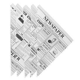 Paper Food Cone Grease-Proof "Times" 24,5cm 100g (1600 Units)