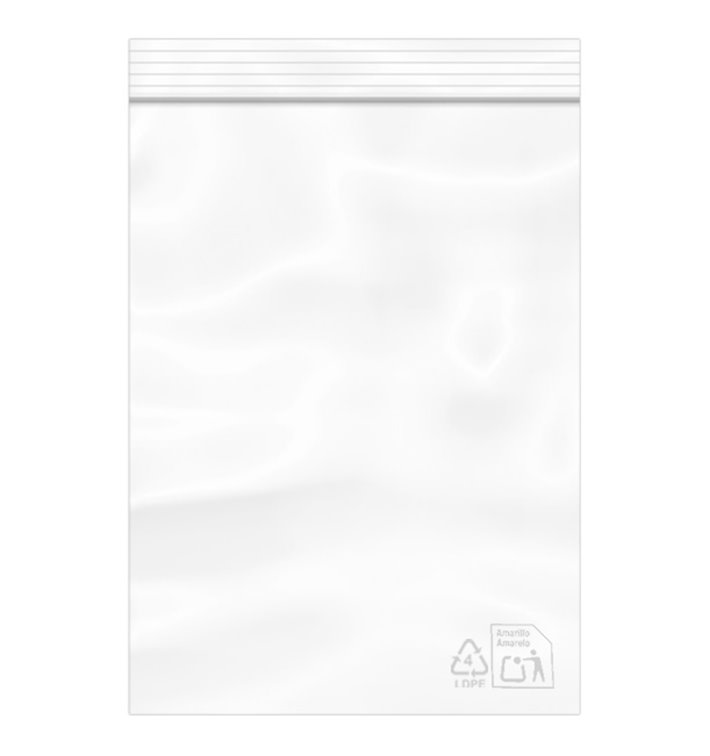 Plastic Zip Bag Seal Top 16x22cm G-200 (100 Units)  