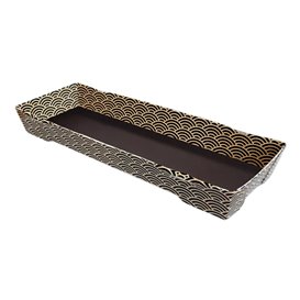 ''Waves'' Cardboard Sushi Tray 22x9cm (600 Units)