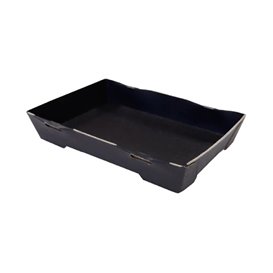 Black Cardboard Sushi Tray 12x6,2cm (600 Units)