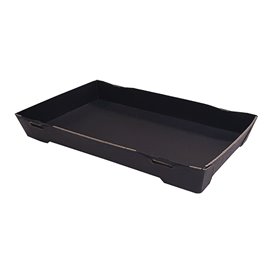 Black Cardboard Container Sushi 21,5x13,5cm (600 Units)