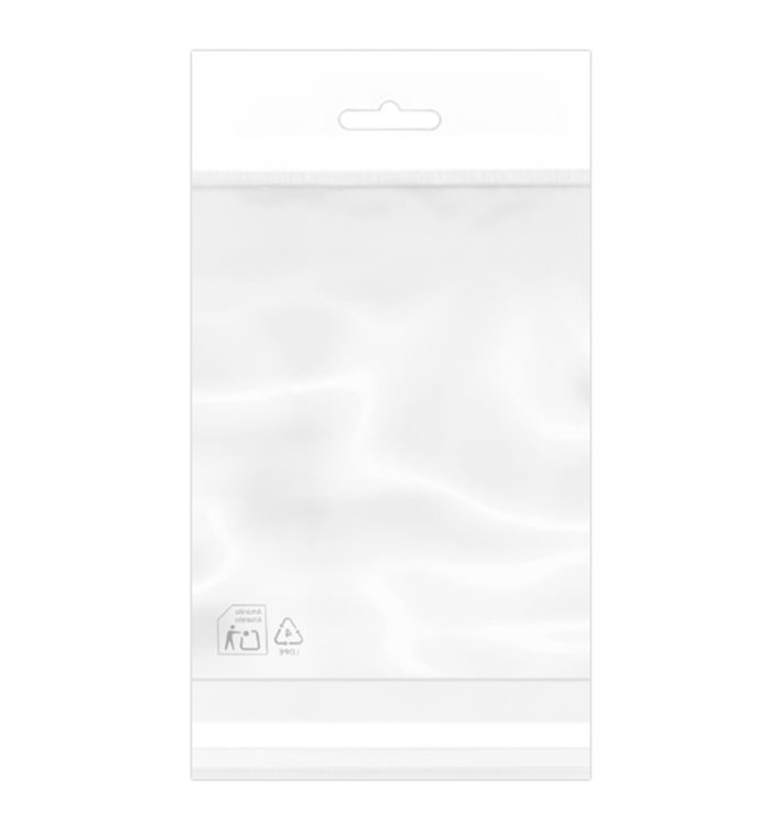 Plastic Bag Adhesive Flap Euroslot 12x18cm G-160 (1.000 Units)