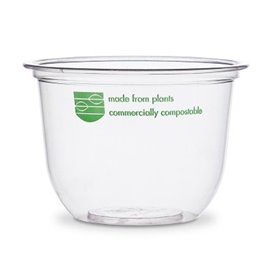 Tub Deli Container PLA Clear Compostable 250ml (1000 Units)