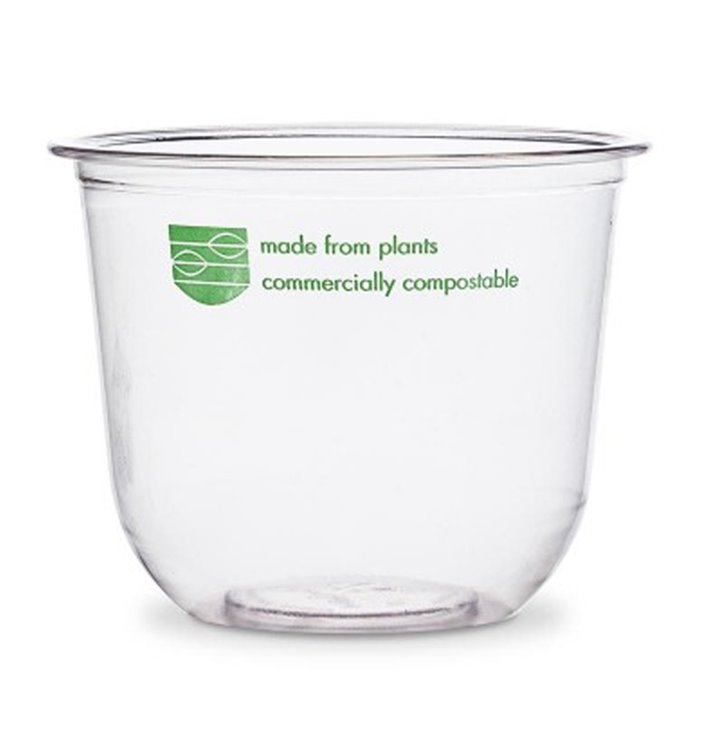 Clear Compostable PLA Tub 320 ml (50 Units)
