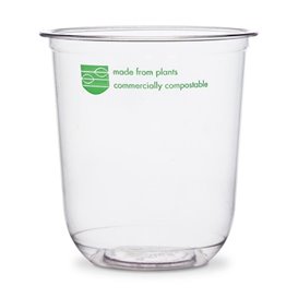 Clear Compostable PLA Tub 360 ml (1000 Units)
