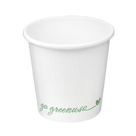 White "Go Green" Paper Cup 2.5Oz/75ml  (1.000 Units)