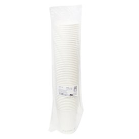White "Go Green" Paper Cup 12Oz/360ml Ø9,0cm (1.000 Units)