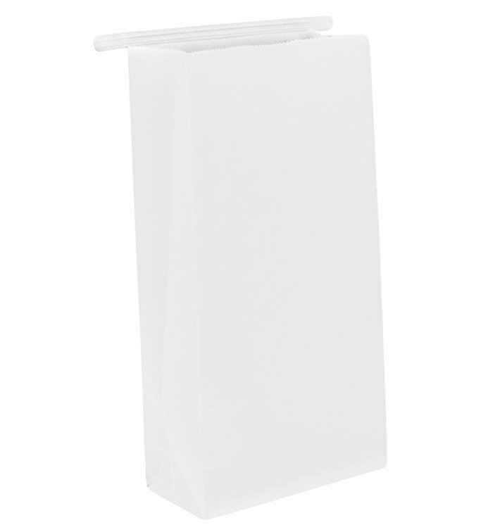 SOS White Bag with Closure 12+6x23,5cm (50 Uds)