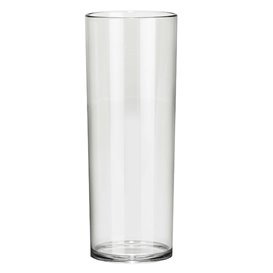 Reusable Durable Glass SAN Tumbler Clear 250ml (6 Units) 