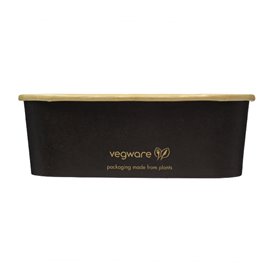 Black Rectangular Container 750 ml 17,3x12,1x5,7cm (300 Units)