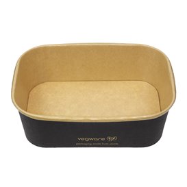 Black Rectangular Container 750 ml 17,3x12,1x5,7cm (50 Units)