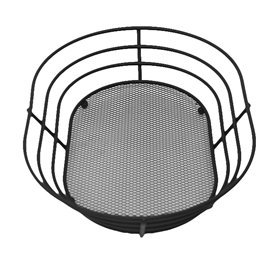Basket Containers Steel Oval Shape Black 28x20,5x5,7cm (24 Units)