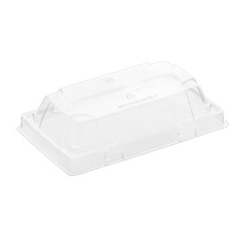 Plastic Lid for Sushi Container rPET 12x6,2cm (50 Units)