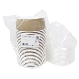 Paper Soup Bowl with Lid Kraft PP 1140ml Ø18cm (25 Units)