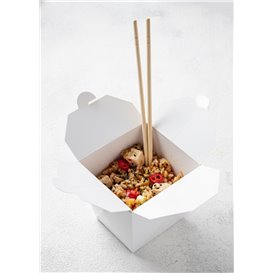 Paper Take-Out Container White 16Oz/480ml (50 Units)