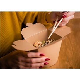 Paper Take-Out Container Kraft 16Oz/480ml (50 Units)