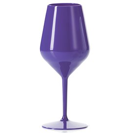 Durable Reusable Purple Tritan Wine Glass 470ml (1 Unit)