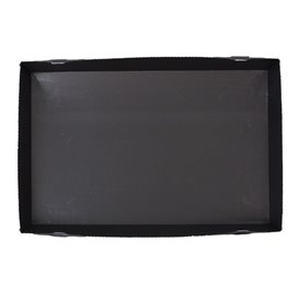 Black Cardboard Sushi Container 23,5x16cm (200 Units)