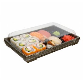 Lid for rPET Sushi Container 23,5x16cm (50 Units)