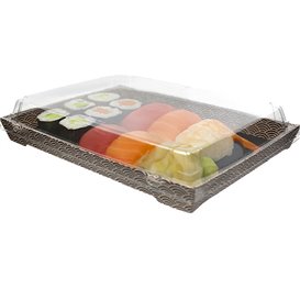 Lid for rPET Sushi Container 26x19cm (50 Units)