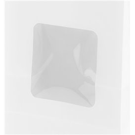 SOS Bag with Tin Tie and Window White 9+6x26cm (1000 Uds)