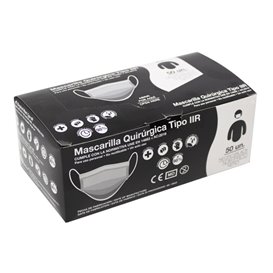 Disposable Surgical Mask Triple Layer Type I Black (50 Units)