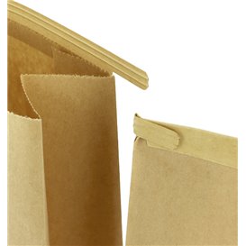 SOS Kraft Bag with Closure 15+7x23cm (1000 Uds)