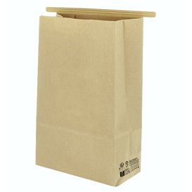 SOS Kraft Bag with Closure 15+7x23cm (50 Uds)