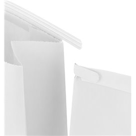 SOS White Bag with Closure 12+6x23,5cm (1000 Uds)