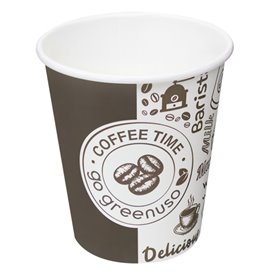 Cardboard Cup ''Coffee Time'' 8Oz/240ml Ø8,0cm (50 Units)