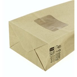 SOS Kraft Bag with Closure 9+6x26cm (50 Uds)