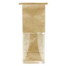 SOS Paper Bag and BOPP Display Window with Tin Tie 9+6x26cm (50 Uds)