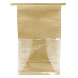 SOS Paper Bag and BOPP Display Window with Tin Tie 15+7x23cm (1000 Uds)